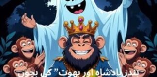 بندر بادشاہ اور بھوت – What Lesson give this funy story بندر بادشاہ اور بھوت